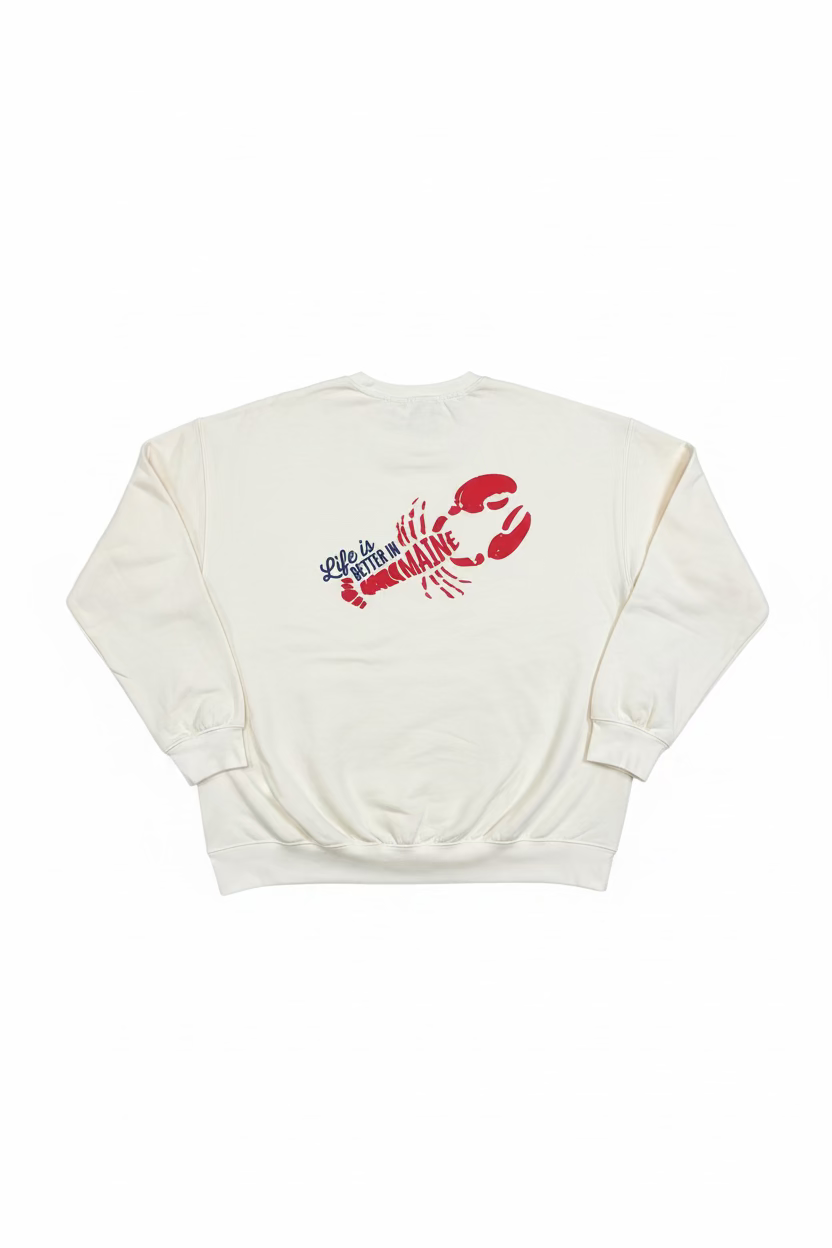 "Life is Better in Maine" Crewneck Sweatshirt
